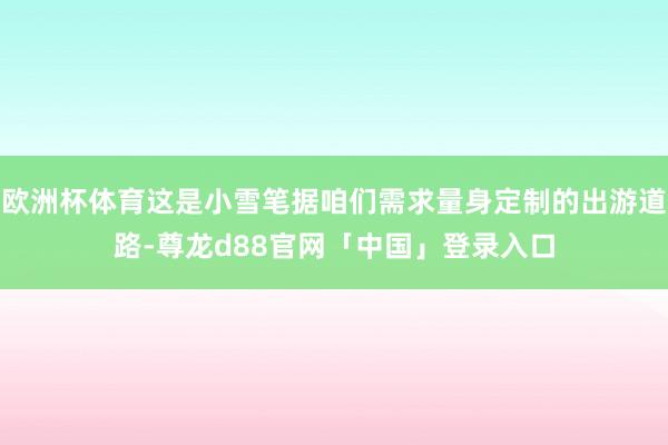 欧洲杯体育这是小雪笔据咱们需求量身定制的出游道路-尊龙d88官网「中国」登录入口